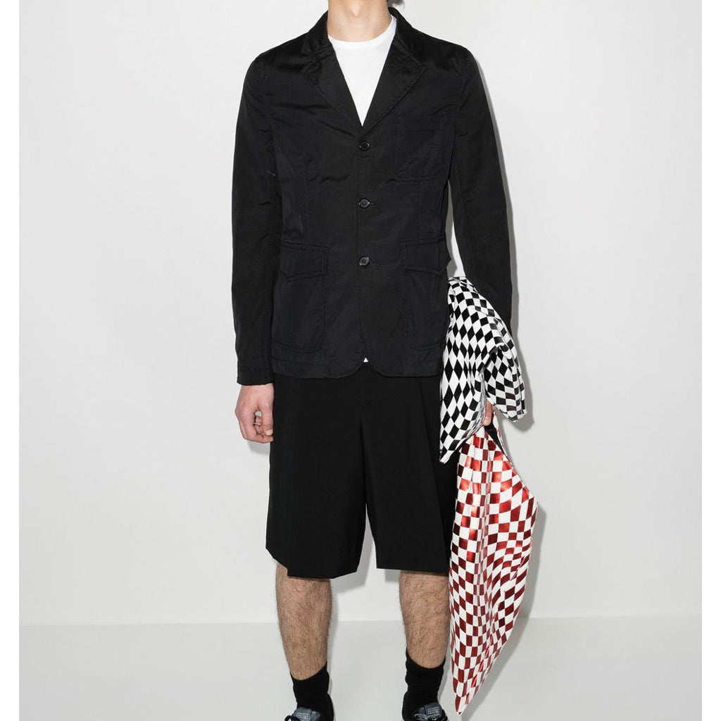 COMME des GARCONS SHIRT Reversible Jacket Rhombus Pattern Black / White