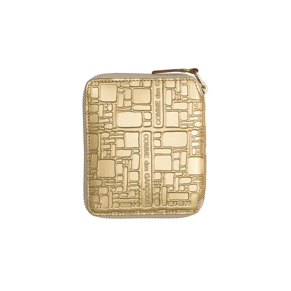 COMME des GARCONS WALLETS Embossed Logotype Gold SA2100EG