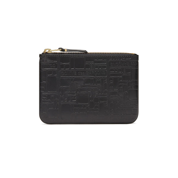 COMME des GARCONS Wallets Embossed Logotype Black SA8100EL
