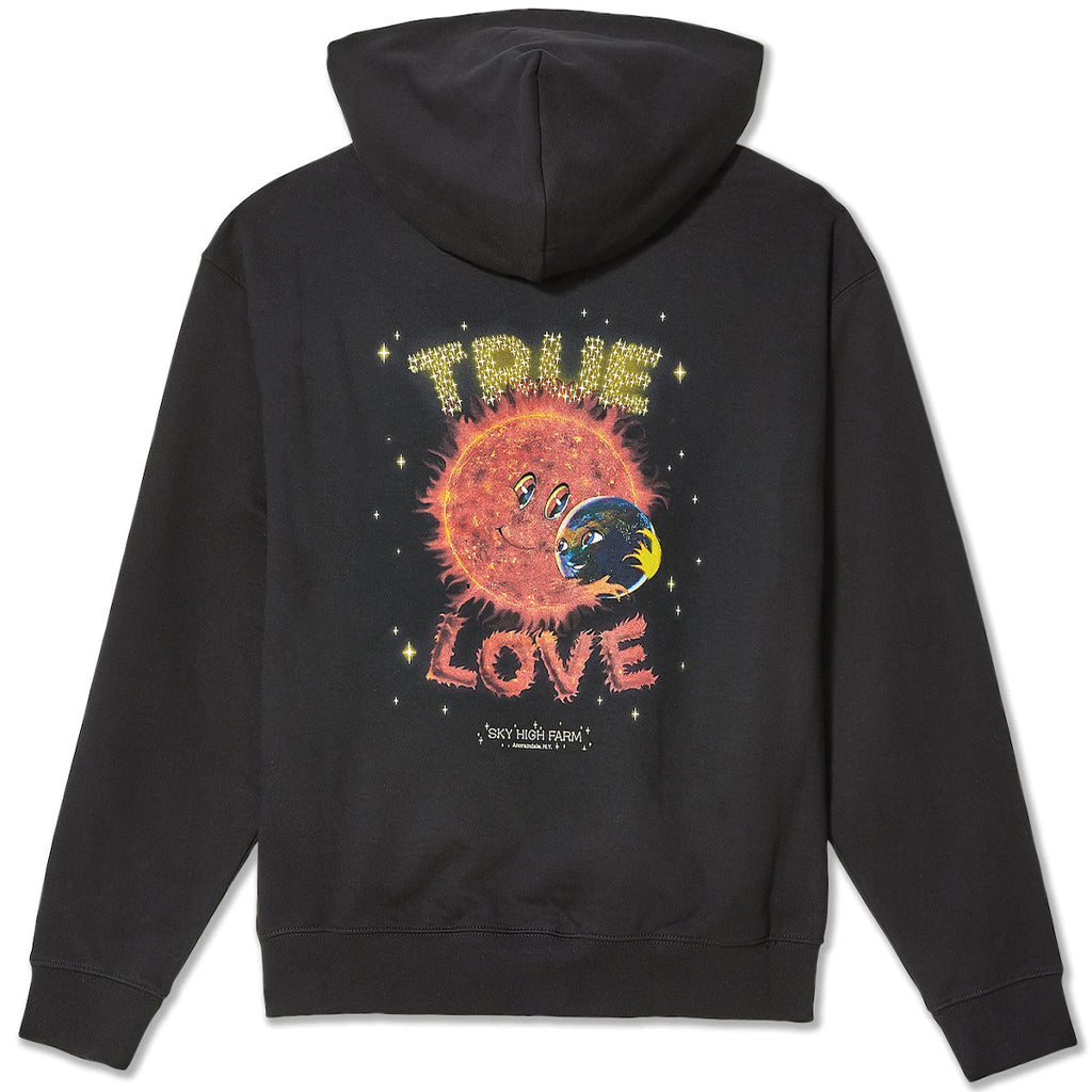 Sky High Farm True Love Hooded Sweatshirt Black SHF01T024