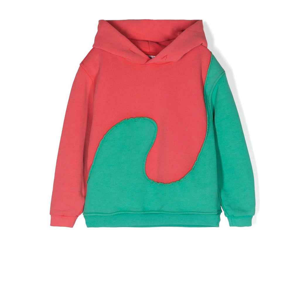 Kids Swirl Hoodie Red / Green