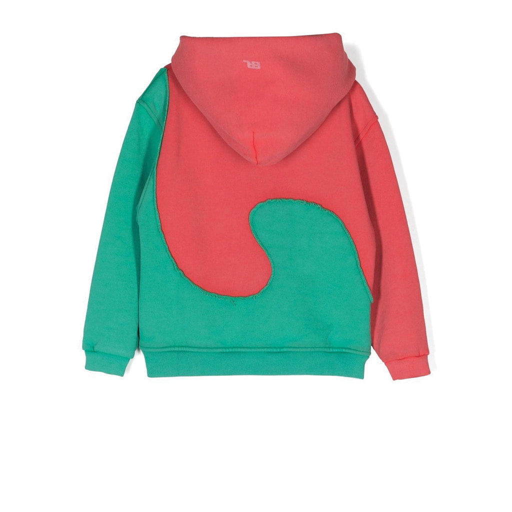 Kids Swirl Hoodie Red / Green