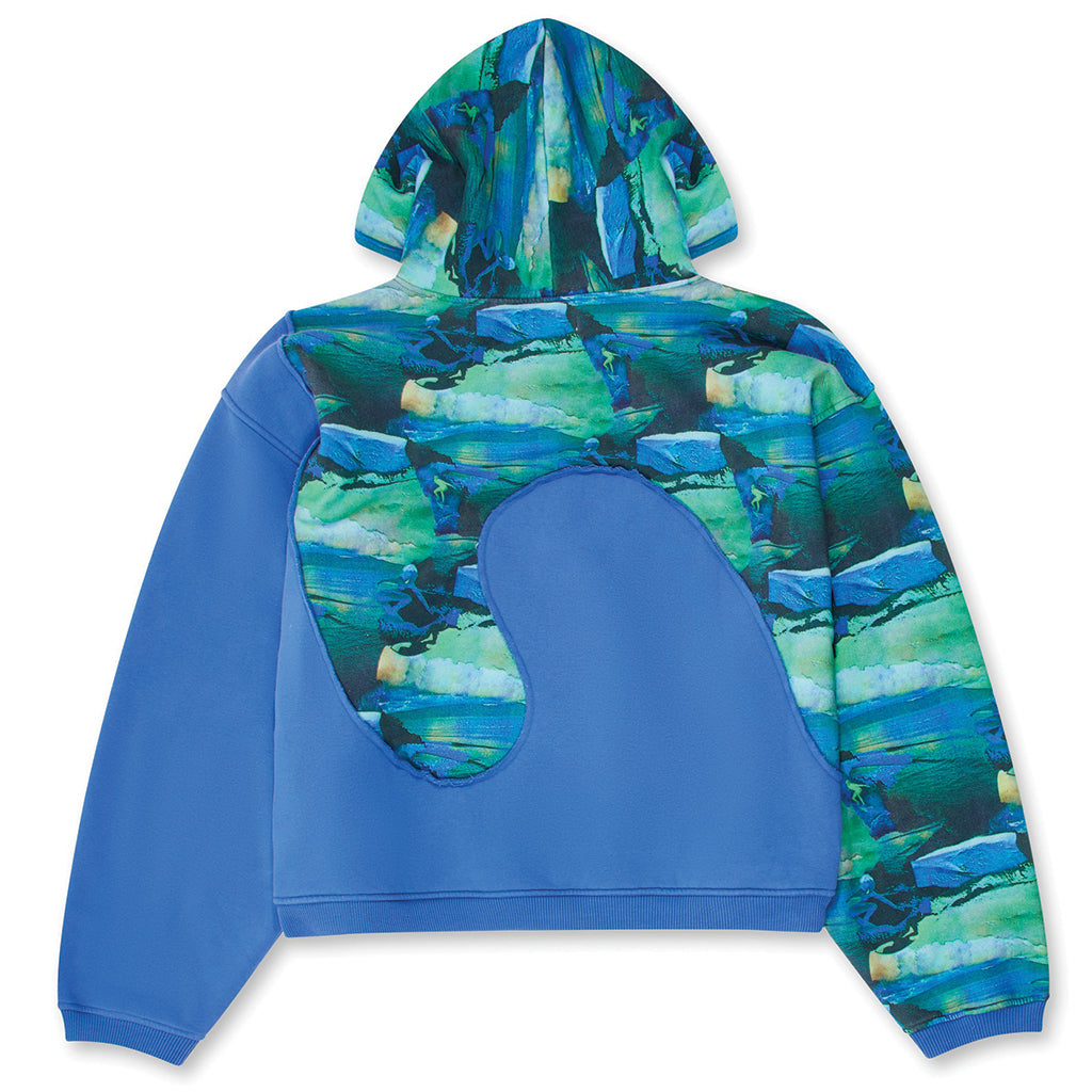 ERL Swirl Swirl Hooded Sweatshirt Green Sunset / Blue ERL06T038