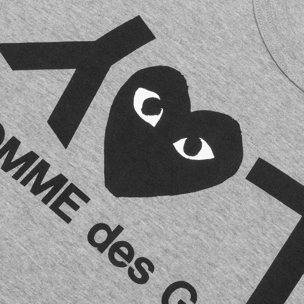 Text Logo T-Shirt Grey