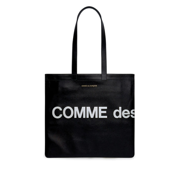 COMME des GARCONS Huge Logo Tote Bag Black