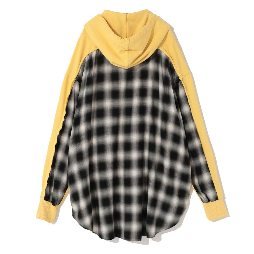 UNDERCOVERISM Hybrid Hoodie Yellow / Flannel UI1B4803