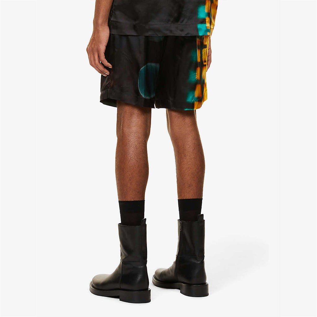 Dries van Noten Len Lye Print Piperi Shorts Yellow