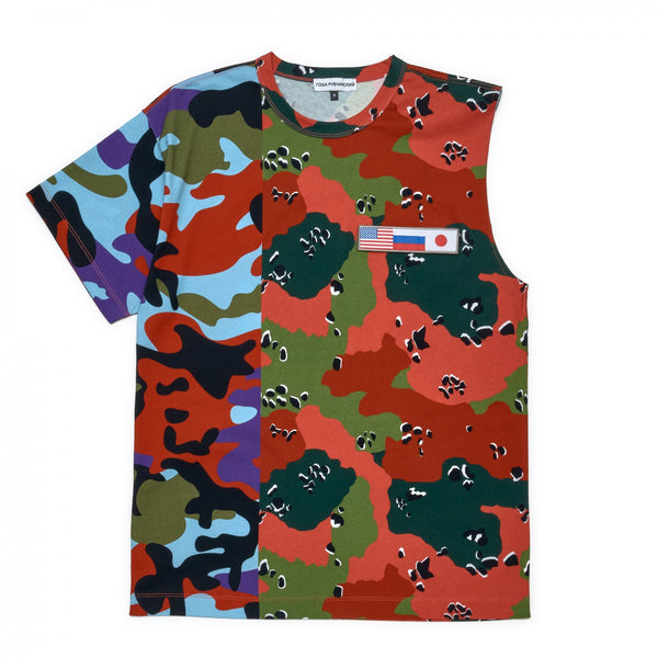 GOSHA RUBCHINSKIY Hybrid Red Camo T-Shirt
