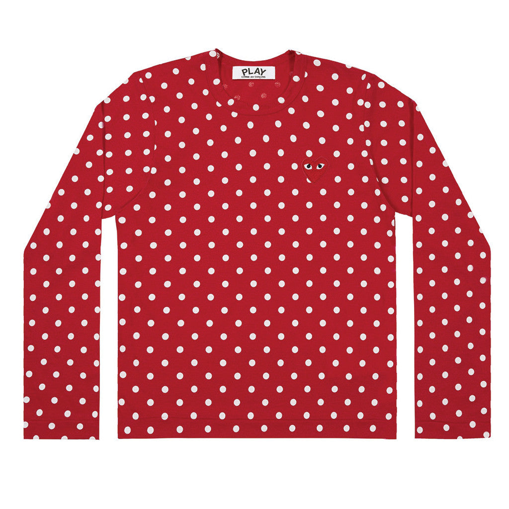 Polka Dot Longsleeve Red