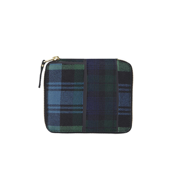 COMME des GARCONS WALLETS Tartan Patchwork Green SA2100TP