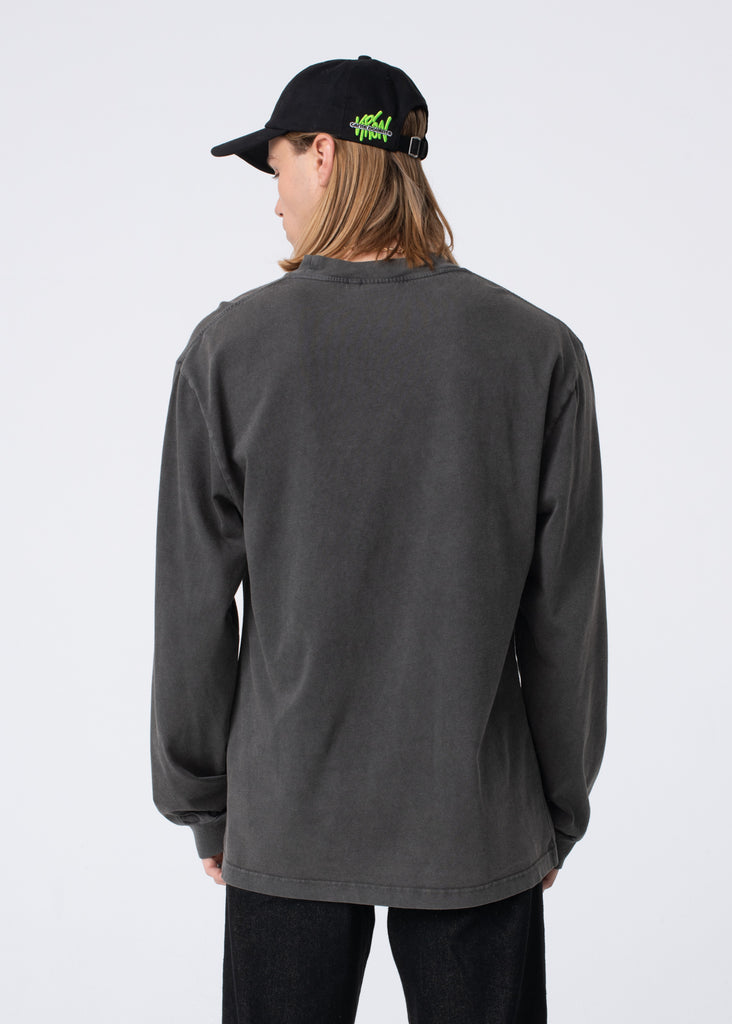 Carne Bollente The Recipes Longsleeve Black AW23LT0104_Washed