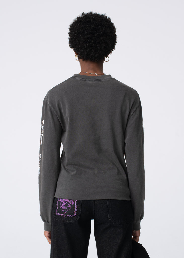 Carne Bollente The Recipes Longsleeve Black AW23LT0104_Washed