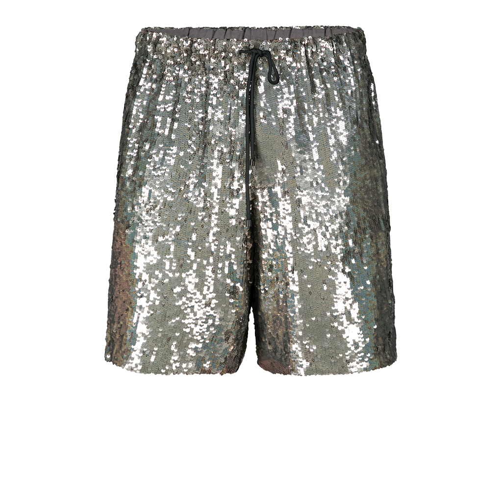 Bermuda Shorts Silver Sparkle Shorts PS Wholesale Silver