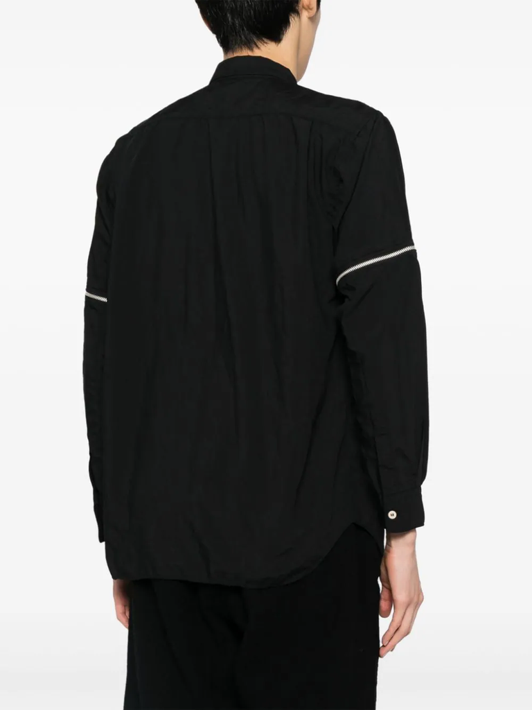 COMME des GARCONS SHIRT Zip Detail Shirt Black FL-B038-W23