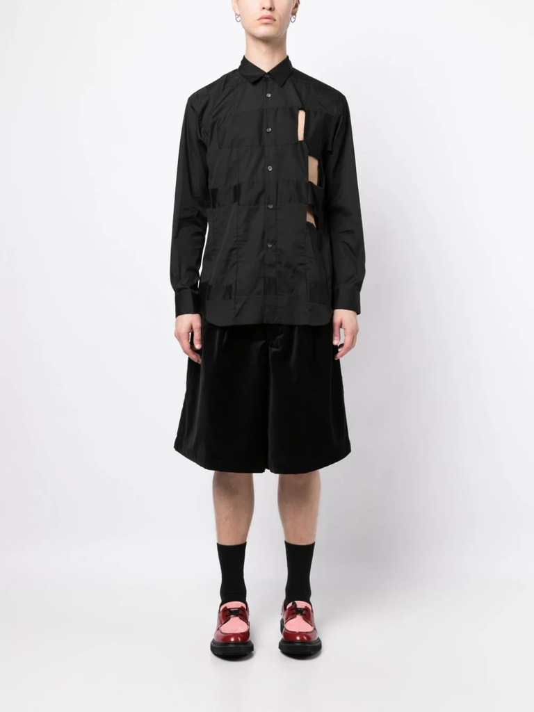 COMME des GARCONS SHIRT Panelled Cut-Out Shirt Black FL-B049-W23