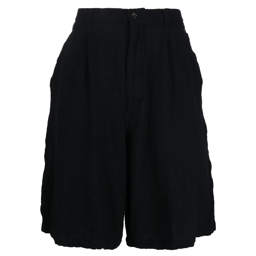 COMME des GARCONS SHIRT Boiled Wool Shorts Black FL-P002-W23