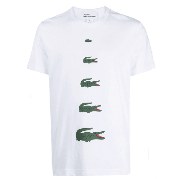 COMME des GARCONS SHIRT x Lacoste Multi Logo T-Shirt FL-T011-W23