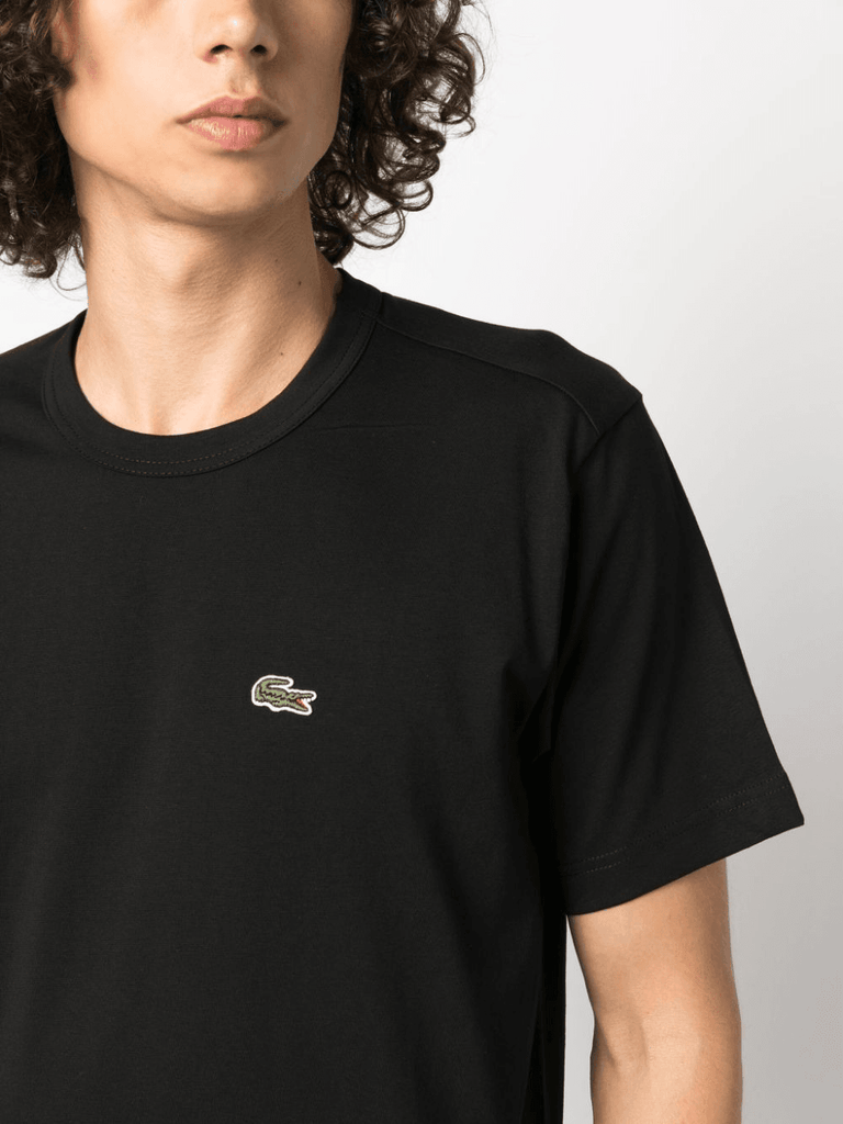 COMME des GARCONS SHIRT x Lacoste Asymmetrical T-Shirt Black FL-T014-W23