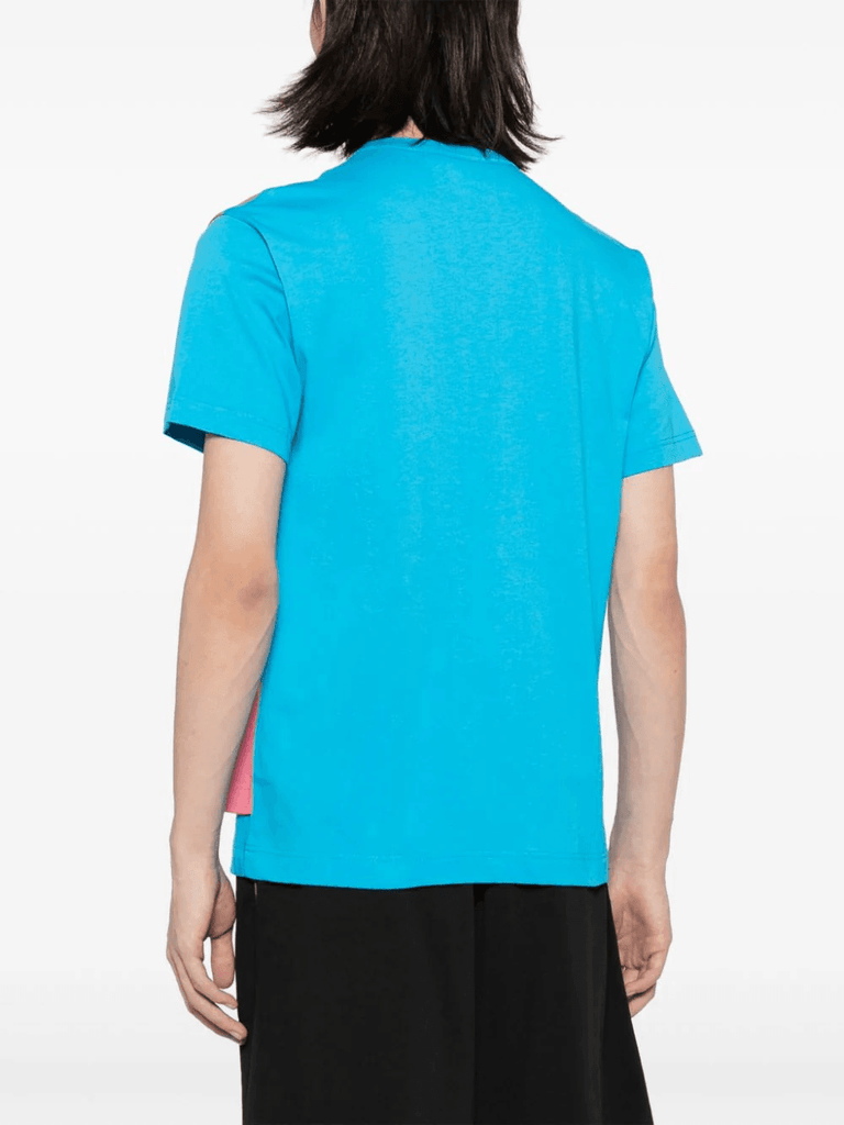 COMME des GARCONS SHIRT Cut-Out Panelled T-Shirt Blue / Pink  FL-T019-W23
