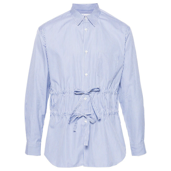 COMME des GARCONS SHIRT Drawcord Shirt Striped Blue FM-B046-SS24