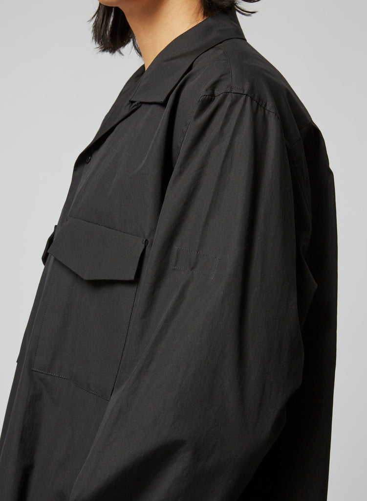 Yohji Yamamoto POUR HOMME Open Collar Shirt Cotton HJ-B91-050-2-02