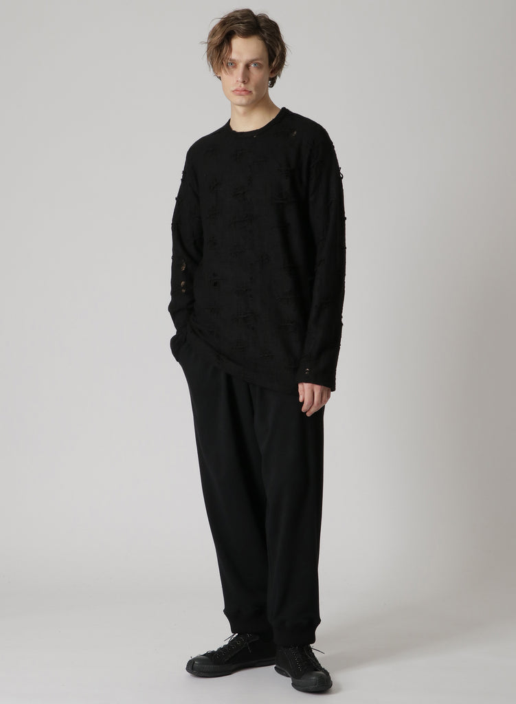 Yohji Yamamoto POUR HOMME Holed Knitted Sweater HJ-T36-980-1-03