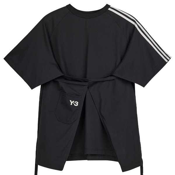 adidas Y-3 Yohji Yamamoto Sail Closure Short Sleeve T-Shirt Black IJ9782