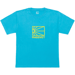 paccbet ラスベートt shirt small blue Rassvet Big Logo 2.0 T-Shirt Blue PACC13T001 SALE – T0K10