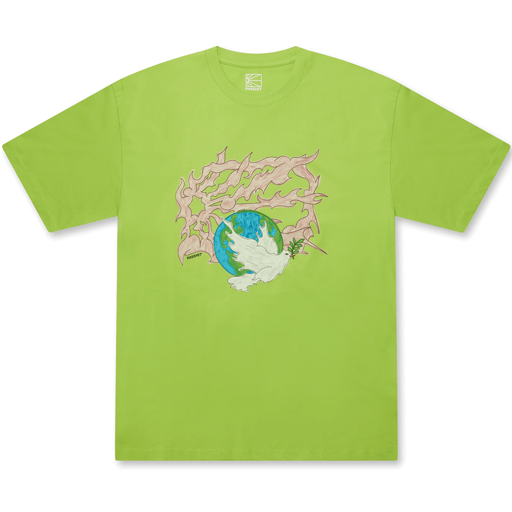 Rassvet Dove Peace Graphic T-Shirt Yellow PACC13T003