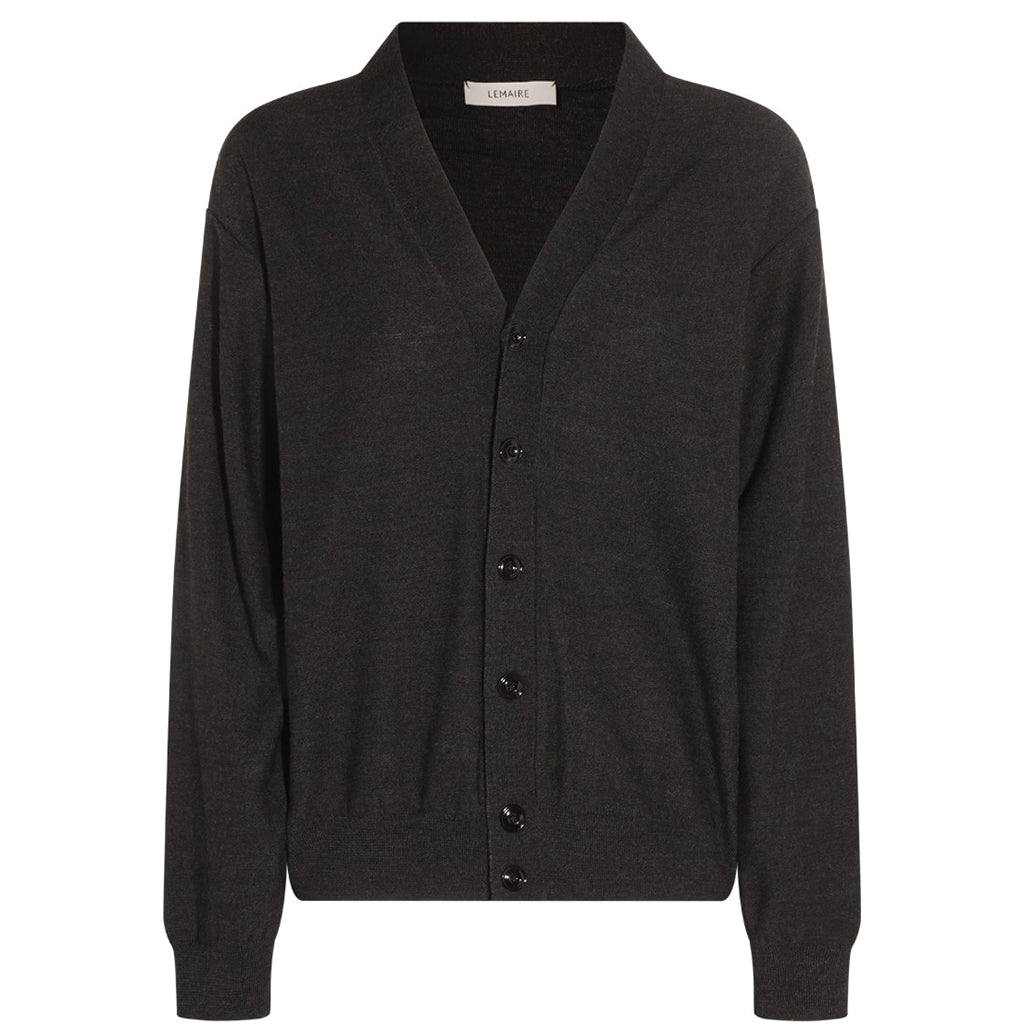 LEMAIRE Relaxed Twisted Cardigan Anthracite – T0K10 LEMAIRE Relaxed Twisted Cardigan Anthracite – T0K10