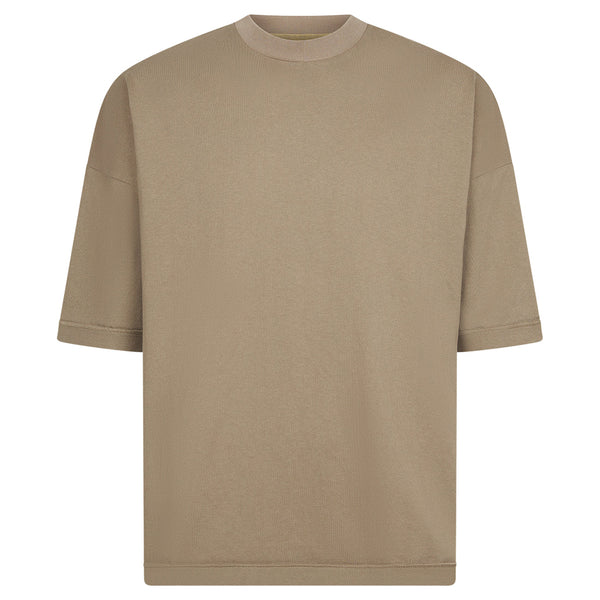 Garments by David Reversible Inside Out T-Shirt Taupe