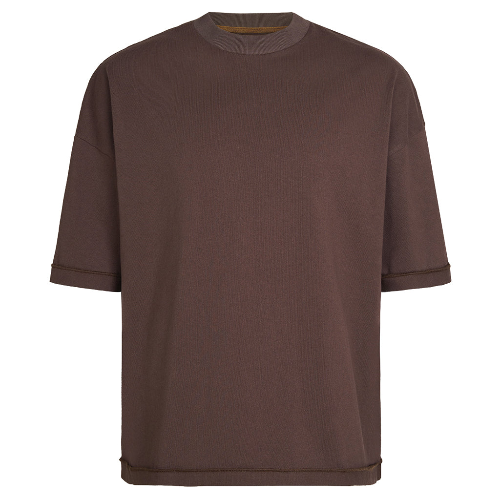 Garments by David Reversible Inside Out T-Shirt Brown