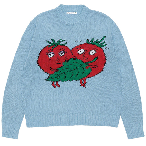 Sky High Farm Workwear Tomato Knitted Sweater Light Blue SHF03N001