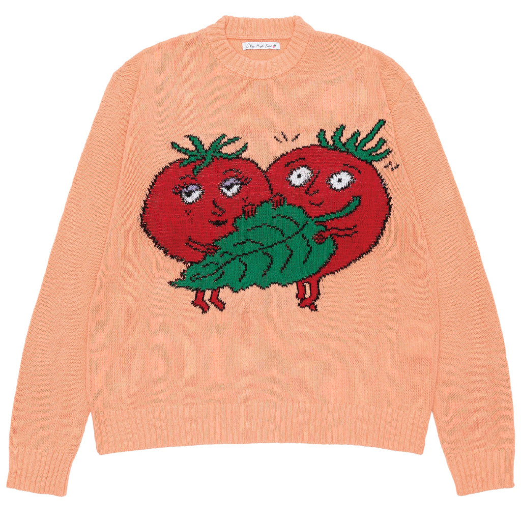 Sky High Farm Workwear Tomato Knitted Sweater Light Pink SHF03N001