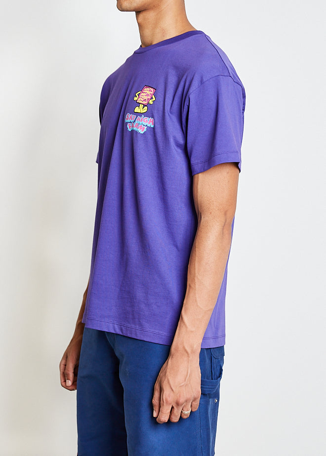Sky High Farm Workwear Safety First T-Shirt Purple SHF03T001