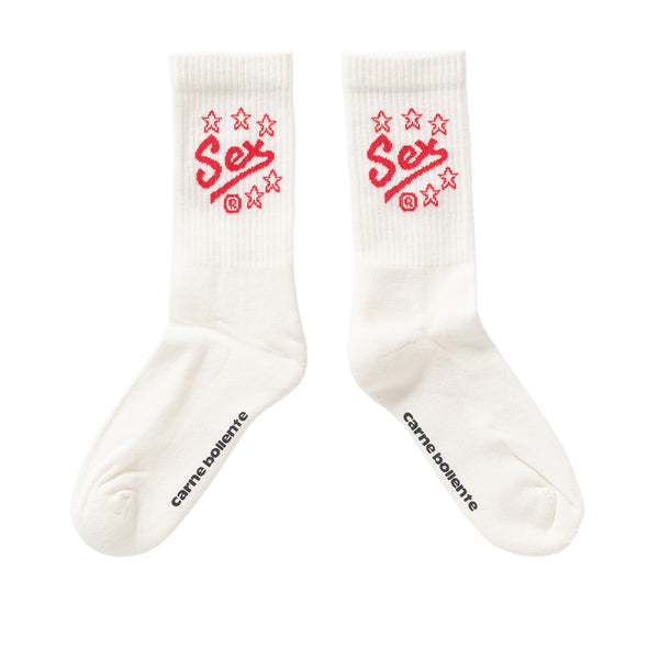 Carne Bollente Shocks Socks White
