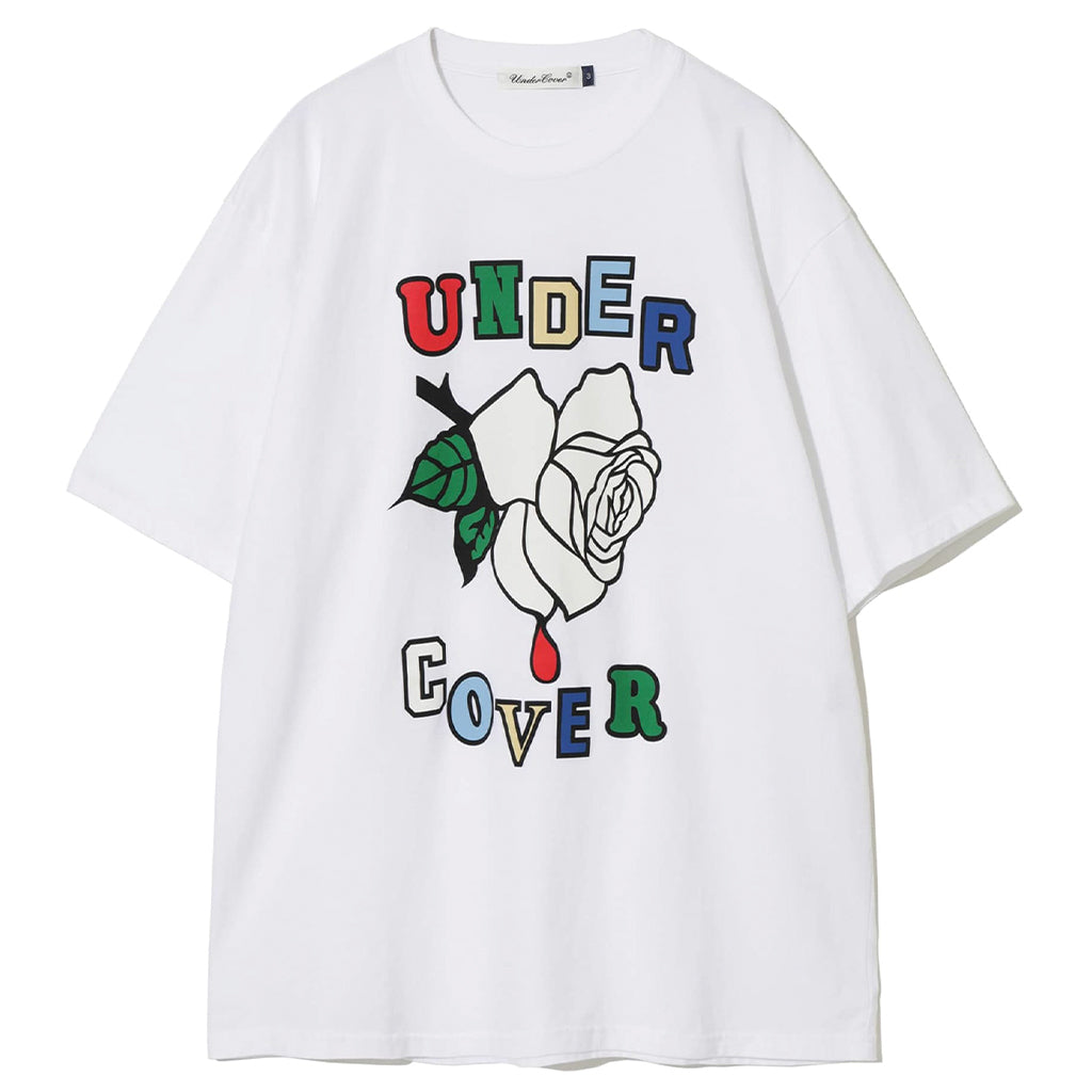 UNDERCOVER Jun Takahashi Rose Graphic T-Shirt White UC2C3807