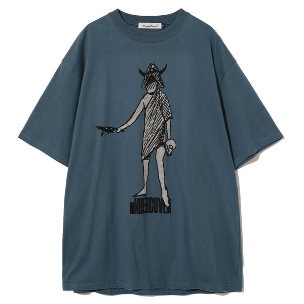 UNDERCOVER Jun Takahashi Caveman Graphic T-Shirt Gray Blue UC2C3808