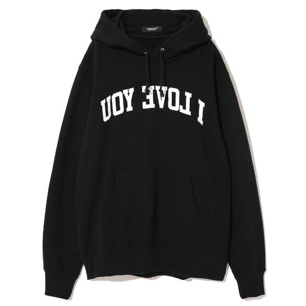 UNDERCOVER Jun Takahashi I Love You Hooded Sweatshirt Black UC2C4892-1