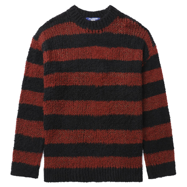 Junya Watanabe MAN Striped Knitted Sweater Red / Black WM-N001-051