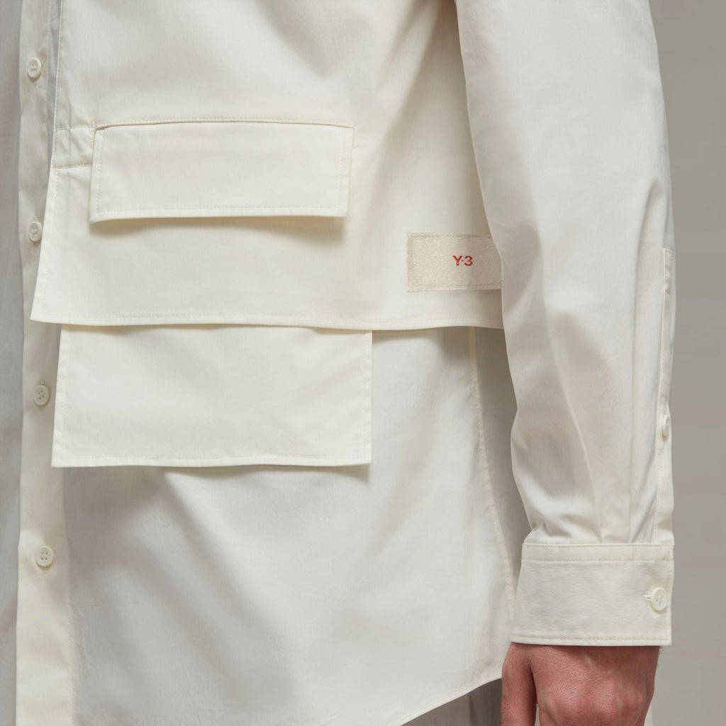 adidas Y-3 Yohji Yamamoto Men's Pocket Shirt White IA1438