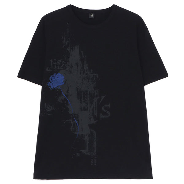 Y's Round Neck T-A Graphic T-Shirt Black YS-T19-068-2-04