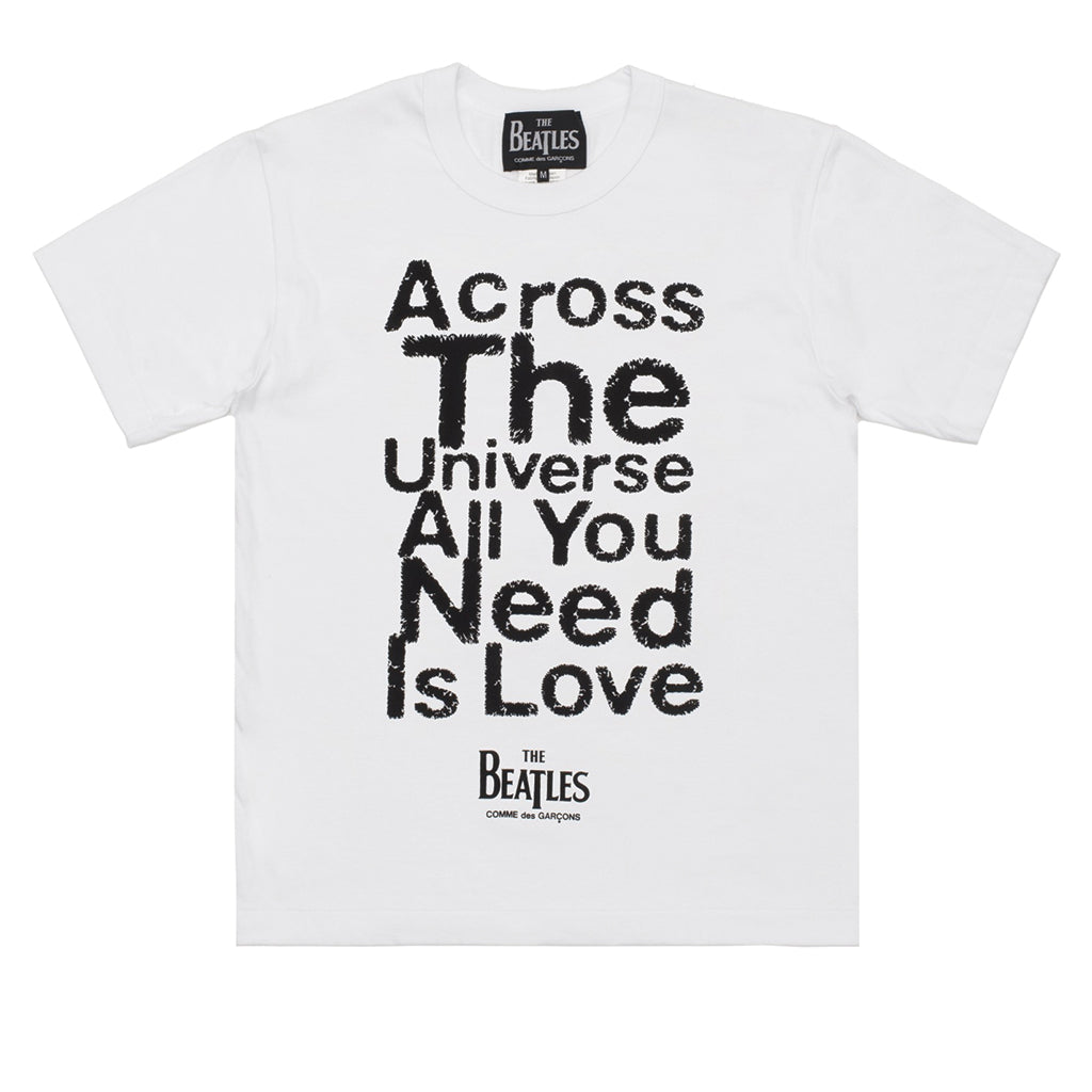 COMME des GARCONS x The Beatles All You Need Is Love T-Shirt White
