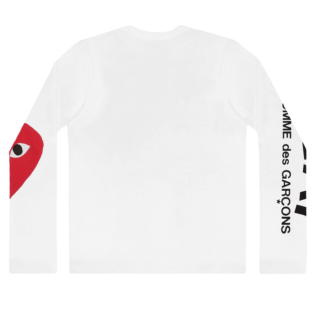 COMME des GARCONS PLAY Big Heart Longsleeve White