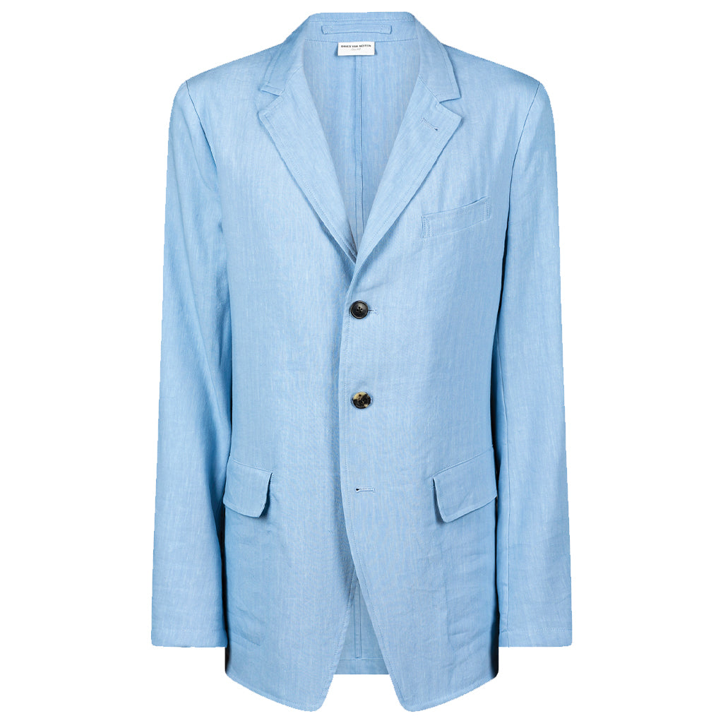 Dries van Noten Bilbao Jacket Light Blue SALE – T0K10