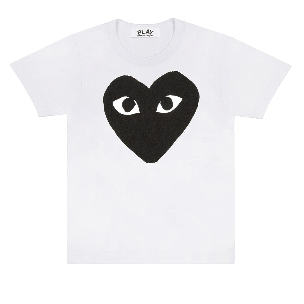 PLAY COMME des GARÇONS黒い柳丁のハートTシャツです S PLAY COMME des GARÇONS黒い柳丁のハートTシャツです S