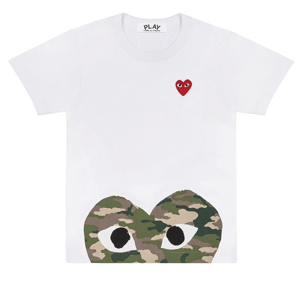 COMME des GARCONS PLAY Camouflage Low Heart T-Shirt