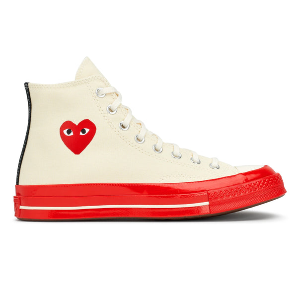 x Converse Chuck Taylor All Star '70 Red Sole High White