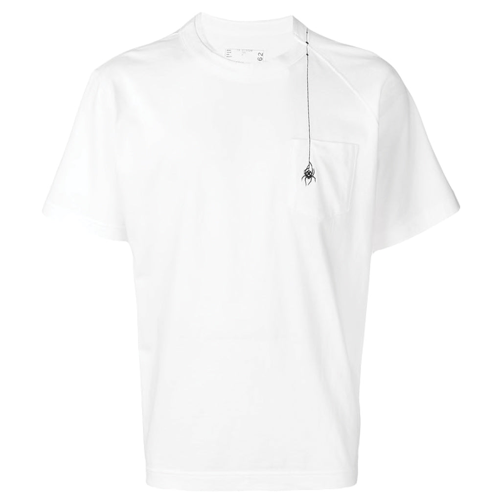 sacai x Dr. Woo Embroidered T-Shirt White