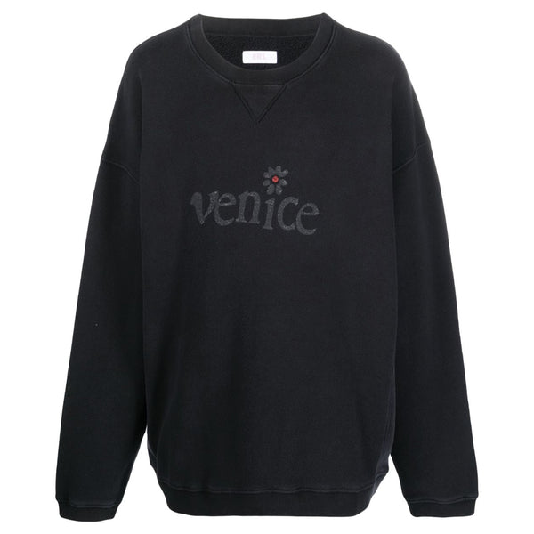 ERL Venice Fleece Sweater Black